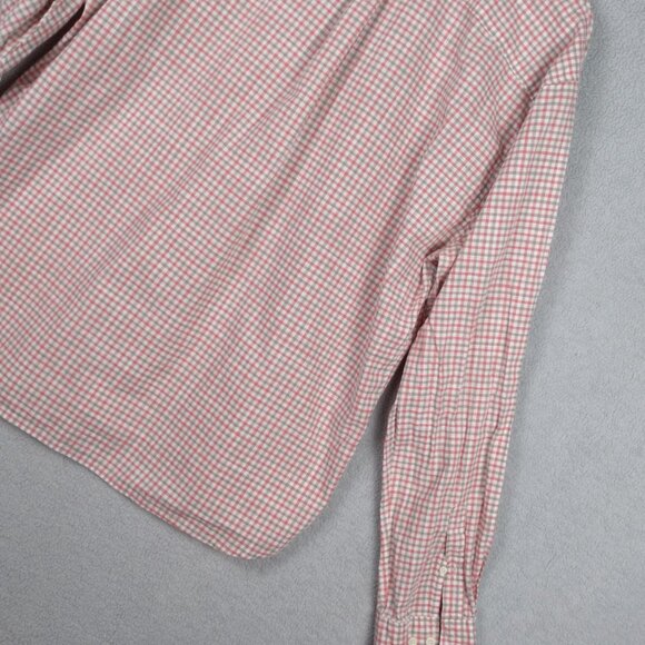 Johnnie O Hangin Out Long Sleeve Men's XXL Red & White Button Down JMWL3200 - Picture 10 of 16